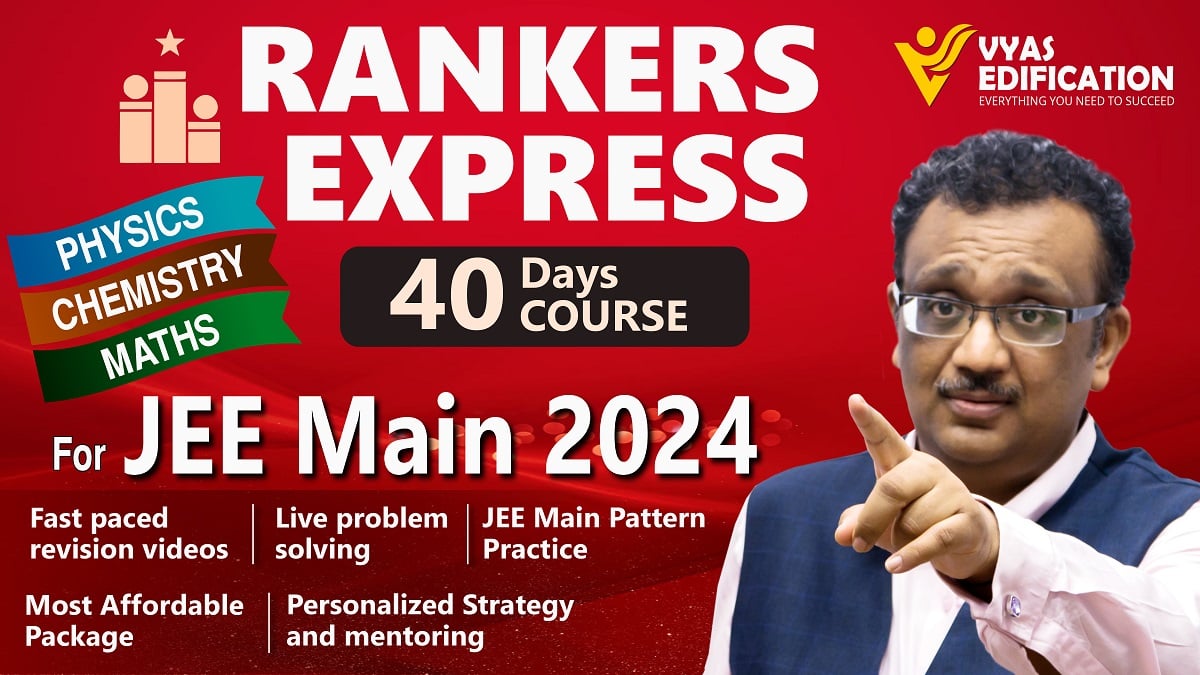 Best crash course for JEE MAIN 2024